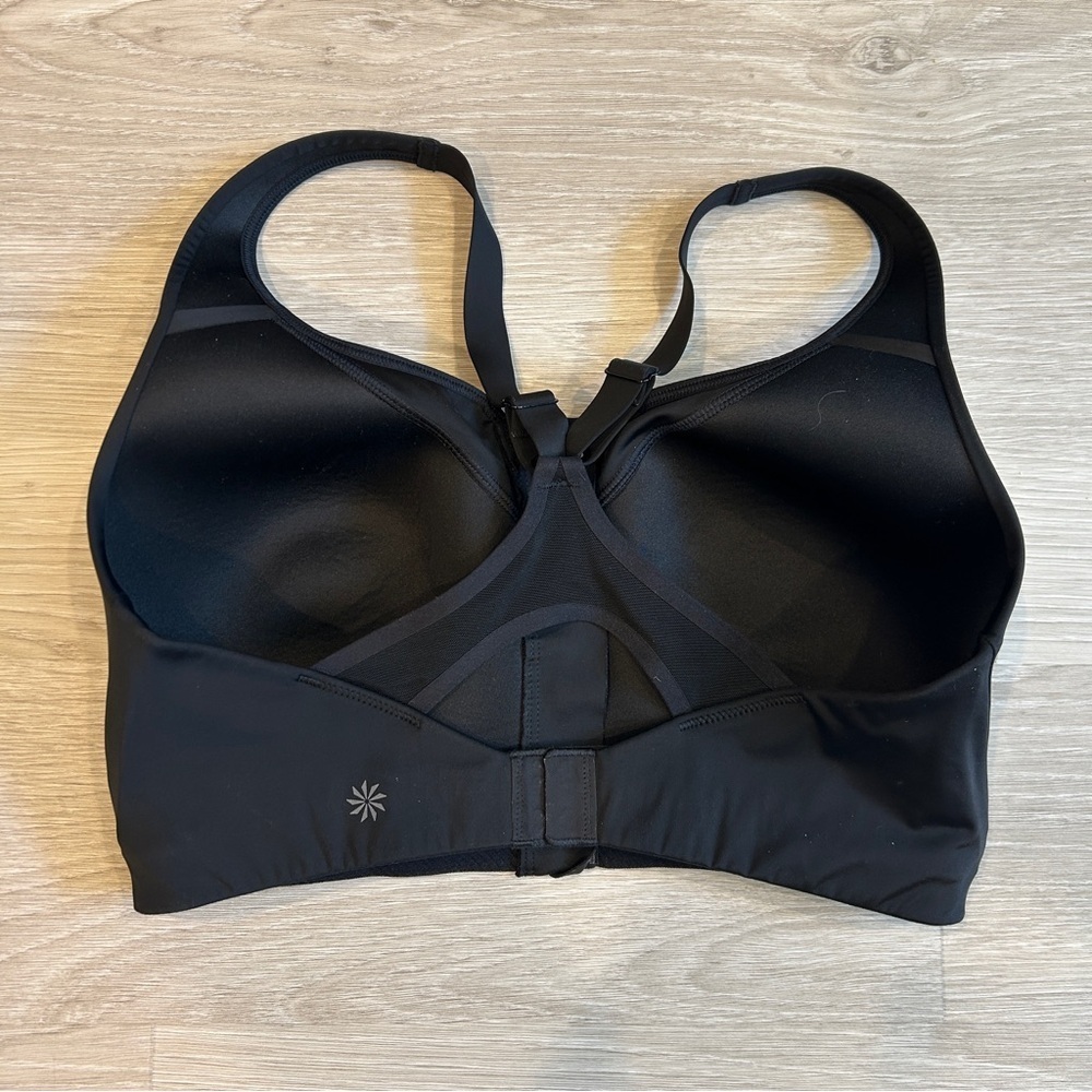 Athleta Women’s Black Advance Zip Front Bra - 36DD - Picture 3 of 5